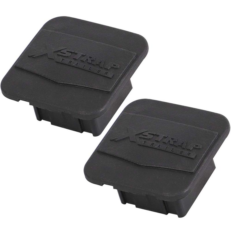 XSTRAP STANDARD 2PCS Trailer Hitch Cover 2 inches Black Receiver Tube Trailer Hitch Plug - Image 1